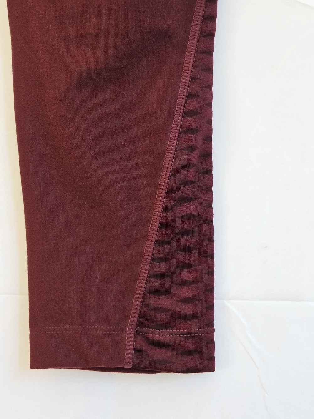 Mondetta Burgundy High Rise Moto Leggings w/ Pockets Size L - Picture 10 of 15